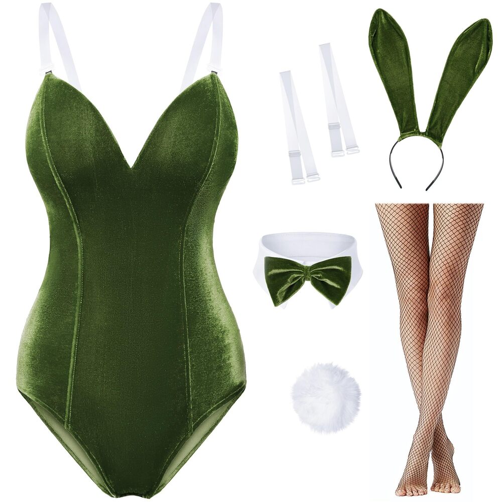 5992 Velvet Bunny Costume Bunny Girl Suit Costume Senpai Cosplay One Piece